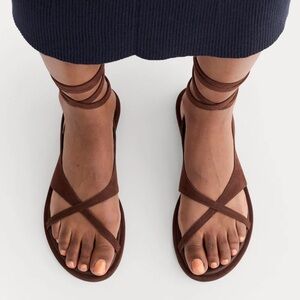 Everlane The Leather Crisscross Sandal